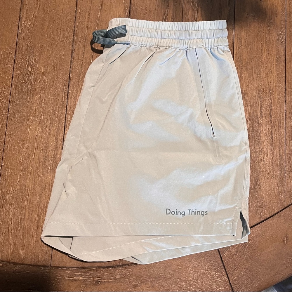 Outdoor Voices “Doing Things 2.5” Short” in Light Blue - Discontinued Color!